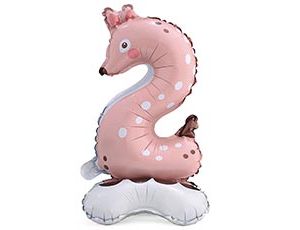 1207-5561 К ЦИФРА 2 23" Зоопарк Олень на подставке