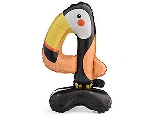 1207-5563 К ЦИФРА 4 23" Зоопарк Тукан на подставке