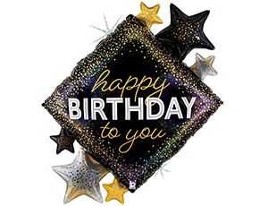 1207-5753 Б ФИГУРА HAPPY BIRTHDAY TO YOU Звезды