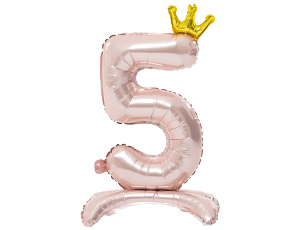 1207-5779 К ЦИФРА 5 32" Pink на подставке Корона