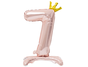 1207-5781 К ЦИФРА 7 32" Pink на подставке Корона