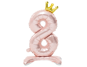 1207-5782 К ЦИФРА 8 32" Pink на подставке Корона