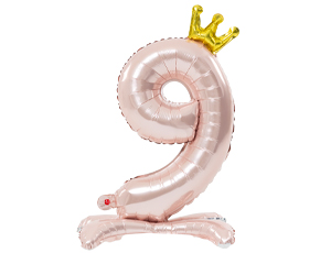 1207-5783 К ЦИФРА 9 32" Pink на подставке Корона