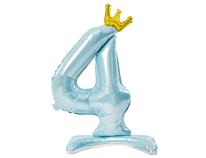 1207-5788 К ЦИФРА 4 32" Blue на подставке Корона