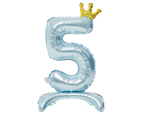 1207-5789 К ЦИФРА 5 32" Blue на подставке Корона