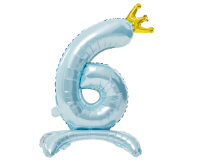 1207-5790 К ЦИФРА 6 32" Blue на подставке Корона
