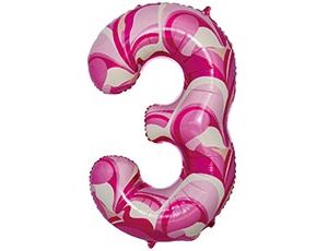 1207-5809 К ЦИФРА 3  40" Мрамор розовый