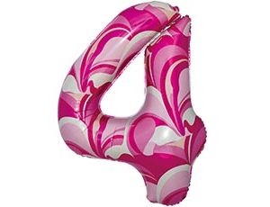 1207-5810 К ЦИФРА 4  40" Мрамор розовый