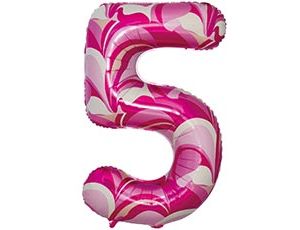 1207-5811 К ЦИФРА 5  40" Мрамор розовый