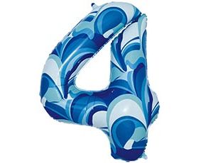 1207-5820 К ЦИФРА 4  40" Мрамор голубой