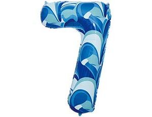 1207-5823 К ЦИФРА 7  40" Мрамор голубой
