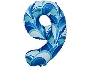 1207-5825 К ЦИФРА 9  40" Мрамор голубой