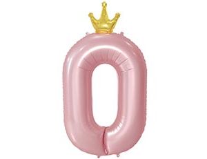 1207-5826 К ЦИФРА 0  45" Pink Корона