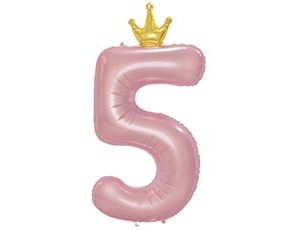 1207-5831 К ЦИФРА 5  45" Pink Корона