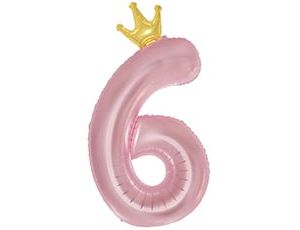 1207-5832 К ЦИФРА 6  45" Pink Корона
