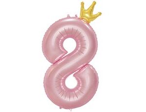 1207-5834 К ЦИФРА 8  45" Pink Корона