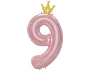 1207-5835 К ЦИФРА 9  45" Pink Корона