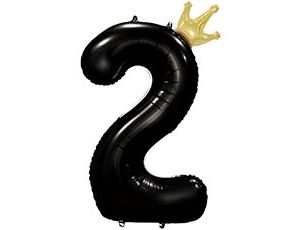 1207-5838 К ЦИФРА 2  45" Black Корона