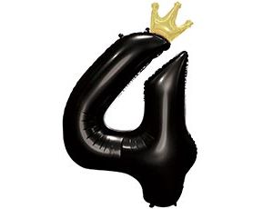 1207-5840 К ЦИФРА 4  45" Black Корона