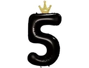 1207-5841 К ЦИФРА 5  45" Black Корона