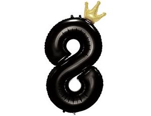 1207-5844 К ЦИФРА 8  45" Black Корона