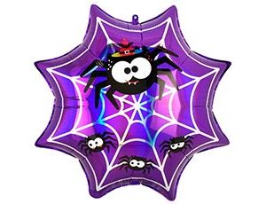 1207-5890 А ФИГУРА/P40 Паутина с пауками переливы