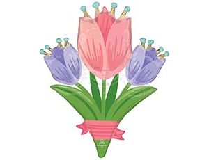 1207-5892 А ФИГУРА/P35 Тюльпаны Букет