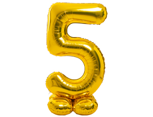 1207-5910 К ЦИФРА 5 65" Gold на подставке Макси