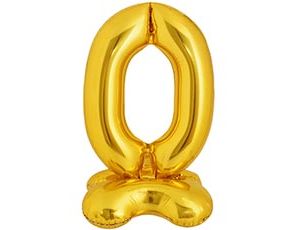 1207-5915 К ЦИФРА 0 50" Gold на подставке