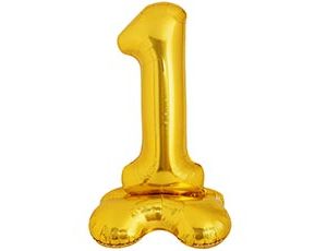 1207-5916 К ЦИФРА 1 50" Gold на подставке