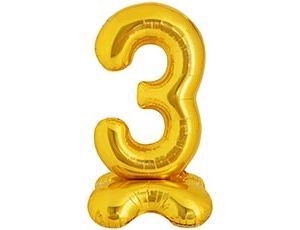 1207-5918 К ЦИФРА 3 50" Gold на подставке
