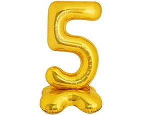 1207-5920 К ЦИФРА 5 50" Gold на подставке