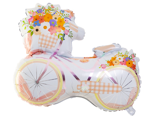 1207-5952 К ФИГУРА Велосипед с цветами
