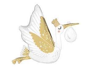 1207-5958 А ФИГУРА/P35 Аист белый сатин