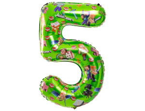 1207-5976 К ЦИФРА 5 40" Человечки Пиксельные