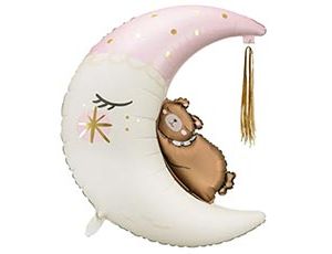 1207-6000 ПД ФИГУРА Мишка на луне Pink