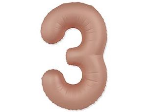 1207-6055 Ф ЦИФРА 3  40" SLIM Vintage Rose