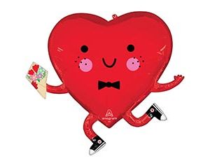 1207-6081 А ФИГУРА/P35 Мистер Сердце с букетом