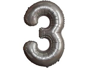 1207-6103 Ф ЦИФРА 3  40" SLIM Moonlight Silver