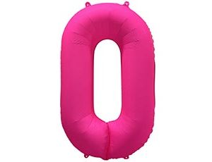 1207-6152 К ЦИФРА 0 40" Неон Pink