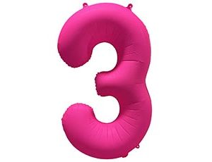 1207-6155 К ЦИФРА 3 40" Неон Pink