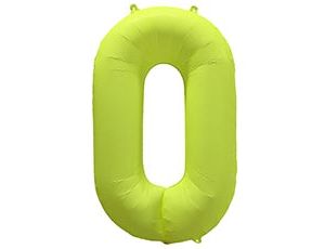 1207-6162 К ЦИФРА 0 40" Неон Yellow