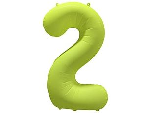 1207-6164 К ЦИФРА 2 40" Неон Yellow