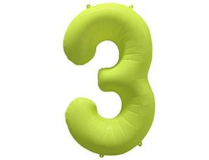 1207-6165 К ЦИФРА 3 40" Неон Yellow
