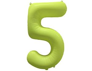 1207-6167 К ЦИФРА 5 40" Неон Yellow