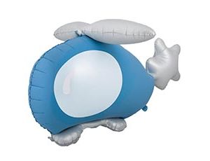 1207-6181 К ФИГУРА Вертолет голубой 3D