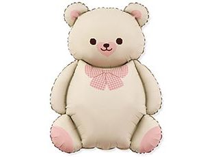 1207-6217 К ФИГУРА Мишка милый бежевый с бантом