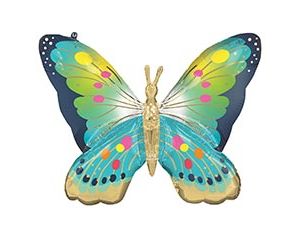 1207-6269 А ФИГУРА/P35 Бабочка голубая сатин