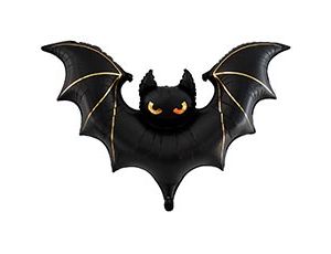 1207-6291 К ФИГУРА Мышь летучая черная с золотом