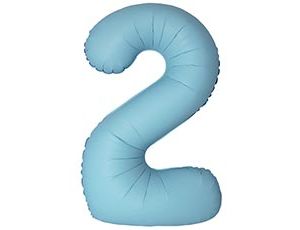 1207-6323 Ф ЦИФРА 2  40" SLIM Matte Baby Blue